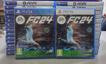 Video oyunlar üçün aksesuarlar: PlayStation 4 və PlayStation 5 üçün EA sports FC24 oyunu, tam yeni