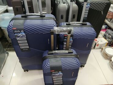 Çamadanlar: 3-lü sərt korpuslu çamadan dəsti – pudra/çəhrayı rəng Kicik Razmer - — 12