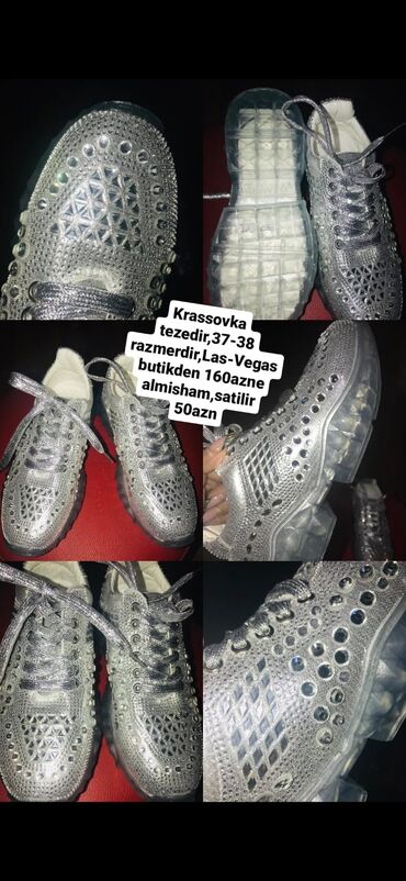 nike krasovka: Balenciaga, Ölçü: 38, rəng - Gümüşü, Yeni