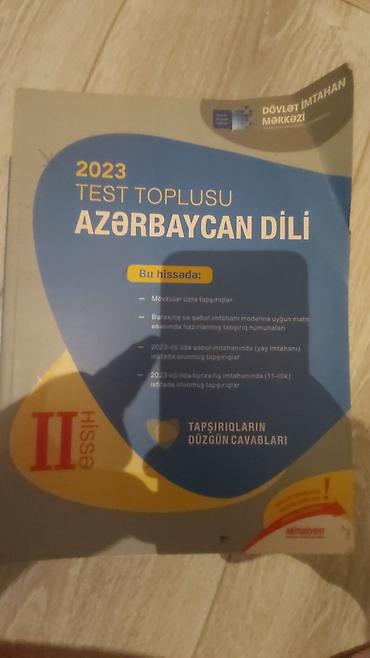 Testlər: Məhsul: 2023 “Test Toplusu – Azərbaycan dili”, II hissə (Dövlət — 1