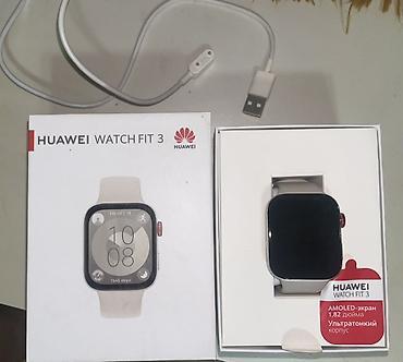 huawei ekran: Məhsul: Huawei Watch Fit 3 ağıllı saat Ideal vəziyyətdədir,tam — 3