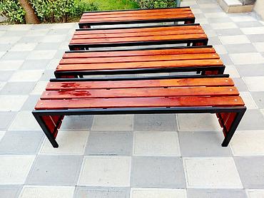 taxt 2 ci el: Məhsul: Açıq məkan üçün dekorativ skamya - Material: Qara rəngli — 3
