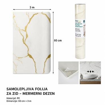 KMT 3210138 – Samolepljiva zidna folija, mermerni dezen - Dekorativna