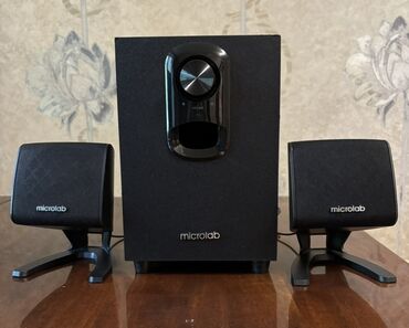 Динамики и колонки: Компьютерная акустика Microlab M-108 состоит из сабвуфера и двух