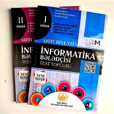 Kitablar, jurnallar, CD, DVD: İnformatika bələdçisi 1 və 2-ci hissələr 
İçi yazılmayıb, təmizdir
