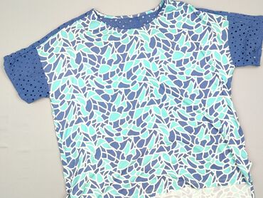 bluzka fuksja plus size: T-shirt damski, rozmiar 6XL