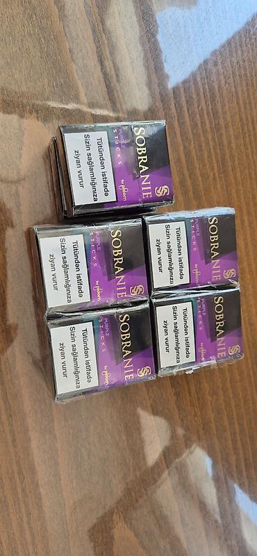 ploom: Məhsul: Sobranie Purple Sticks (for Ploom). Bir blok 50 manata. - — 1