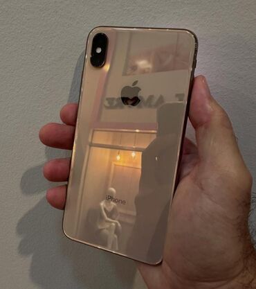 Apple iPhone: IPhone Xs, 128 GB, Qızılı, Zəmanət, Barmaq izi, Simsiz şarj