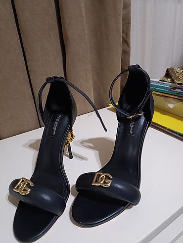 Basanoşka və səndəllər: Dolce & Gabbana, Ölçü: 36, rəng - Qara, İşlənmiş — 3