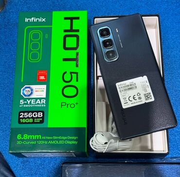 infinix gt 20 pro qiyməti: Infinix HOT 50 Pro+, 256 GB, rəng - Qara, Sensor, Sənədlərlə, Zəmanət