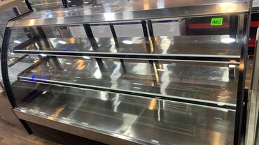 Paltaryuyan maşınlar: Pastry/vitrin soyuducu vitrin - Ön və yanlardan temperli şüşəli