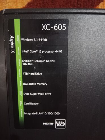 Desktop računari i radne stanice: Acer Aspire xc605 i5 8gb 1gb grafika 1tb hdd Odlican mini racunar — 10