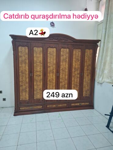 can əti qiyməti: AYNUR 2 💃 Malaziya dolabi 6 qapili Ela veziyyetde Qiymet 249 azn‼️