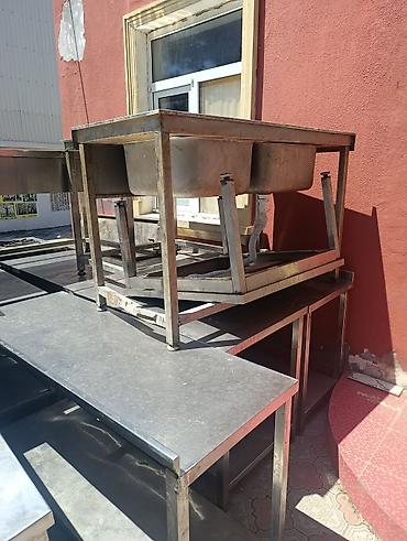 stainless steel: Nejaveka stol. stul . aspirator . yuyucuxana. qaz pilətəsi. setkalar — 4