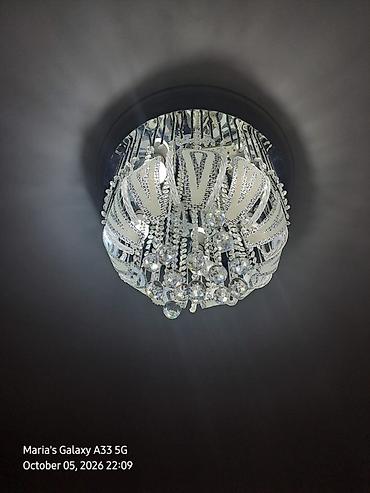 led guzgu: Led Çılçıraq, 4 və daha çox lampa, Xrustal — 1