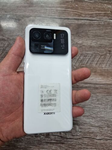 цифровые наушники huawei type c: Xiaomi, Mi 11 Ultra, Колдонулган, 256 ГБ, түсү - Ак, 2 SIM