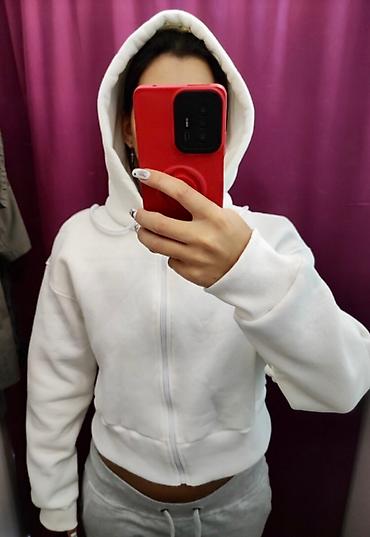 кыш калп: #Толстовка XXL из хлопкового футера с капюшоном на молнии Лунди — 4