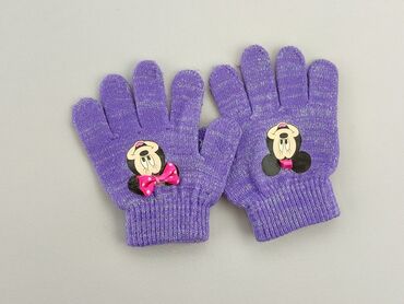 fioletowa czapka zimowa: Rękawiczki, 14 cm, stan - Dobry