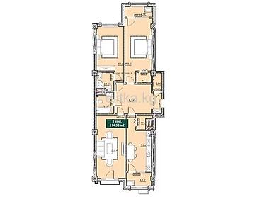 квартира черемушка: 1 комната, 43 м², 1000 мелочей Элитка, 14 этаж, ПСО (под самоотделку) — 10