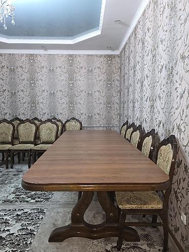 стол стул сатылат: Конок бөлмөсү үчүн үстөл жана отургуч, Колдонулган, Өзү алып кетүү, түсү - Күрөң — 3