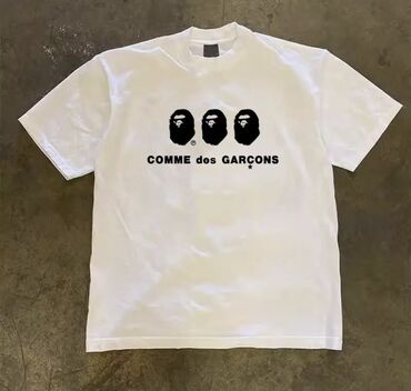 Футболки: Bape x cdg tee