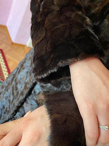 Шубы: Шуба, Норка, Длинная модель, С капюшоном, L — 10