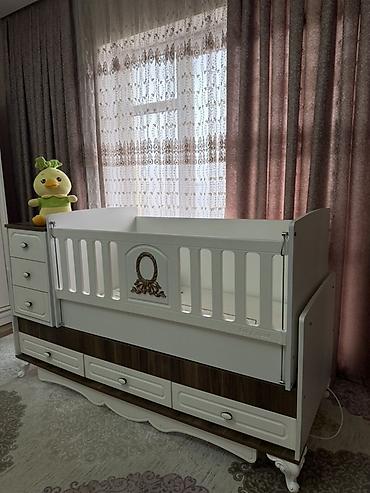 ic dizayn ev: Uşaq beşiyi – “Baby Mood” tipli çevrilə bilən model - Rəng: ağ və — 1