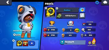 qaşıq dəst: Brawl Stars hesabı – geniş və balanslı kolleksiya - Kupa: 9786 (bütün