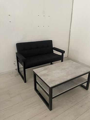 loft mebel: Комплект мягкой мебели, Новый, Бесплатная доставка, цвет - Черный — 2