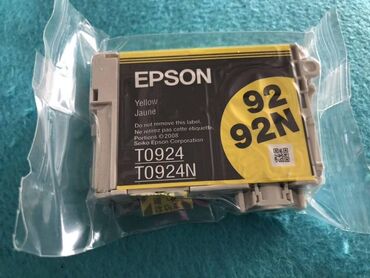 Другие аксессуары для компьютеров и ноутбуков: Картридж epson t0924 yellow оригинальный бренд: epson тип