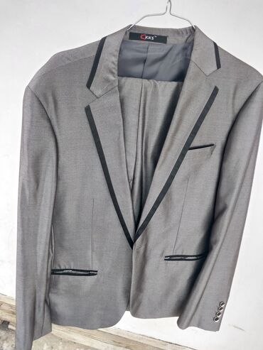 костюм мужской: Костюм 7XL (EU 54), цвет - Серый