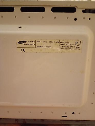 bos keys: Mikrodalğalı soba Samsung, Ayrıca dayanan, Mikrodalğalar ilə, rəng - Ağ, İşlənmiş — 8