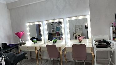 pedikür masası: Butun salon esyalari satilir 3 guzgu 3 stul ve 2 eded dirnaq stolu 500 — 1