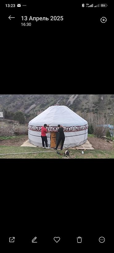 Продажа юрт: 2 Боозуй сатылат 3 ай колдонулган чону 6 метр кичинекейи 5 метр — 2