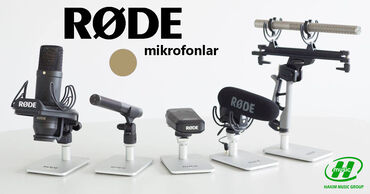 qarmon mikrafonu: Rode məhsulları mikrofonlar və dayaqlar. Studiya mikrofonları
