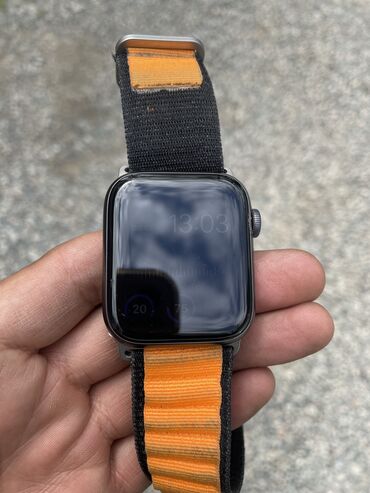 бак металический: Apple Watch 5 серии 44 мм 90% Аккумулятор Коробка и дополнительно один