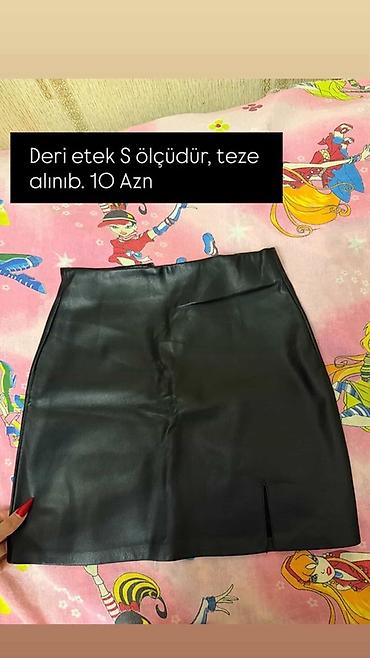Ətəklər: Heç geyinilmeyib, böyük olduğu üçün satılır. S ölçüdür, deffekti — 1