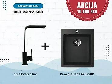 Sudopere: Granitna sudopera + slavina 💥 Veliki izbor granitnih sudopera u setu — 9