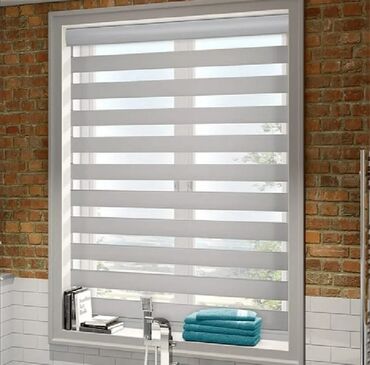 Jalüzlər: Zebra jalüz pərdə - İkiqat qatlı zebra sistemi: şəffaf və qaranlıq — 1