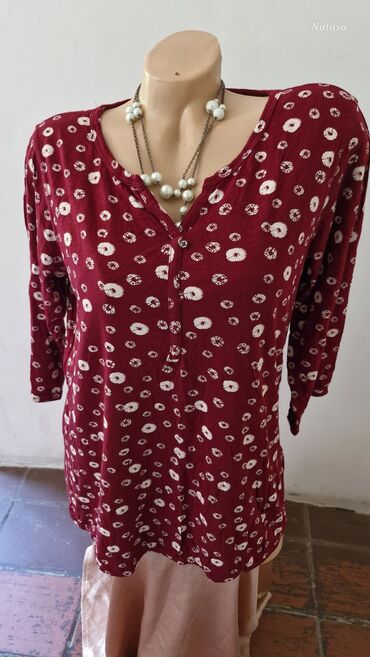 bluza sa karnerima: XL (EU 42), Pamuk, Cvetni