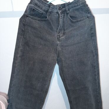 джинсы черные: Прямые, Турция, Средняя талия