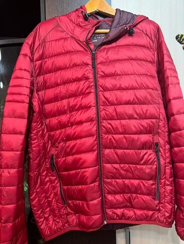 осенний куртки для мужчин: Куртка 7XL (EU 54), 8XL (EU 56), 9XL (EU 58), цвет - Красный