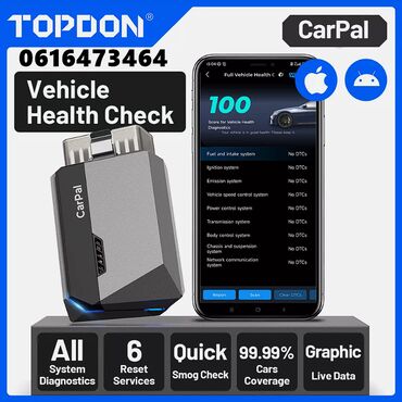 lanci za gume: NOVO - TOPDON Carpal Bluetooth OBD2 za iOS i Android NOVO - TOPDON