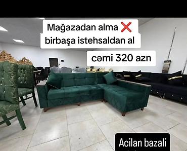 ucuz divanlar: Künc divan, Yeni, Açılan, Bazalı, Vеlur parça, Şəhərdaxili pulsuz çatdırılma — 1
