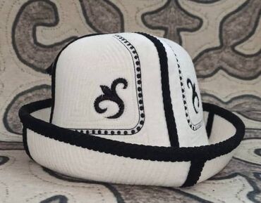 Головные уборы: Традиционный кыргызский калпак - Мужской головной убор национального — 12