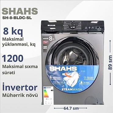 buxar utusu: Paltaryuyan maşını "Shahs SH-8-BLDC-SL Gray" ✅ Brend: Shahs ✅ Brendin — 2