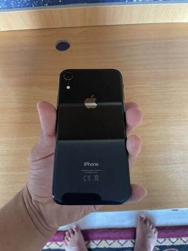айфон телефондор: IPhone Xr, Колдонулган, 64 ГБ, Кара, Коргоочу айнек, 85 %