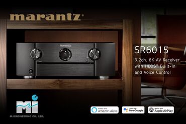 сабвуфер с колонками: Marantz SR6015 - 9.2-канальный 8K AV ресивер с поддержкой технологии