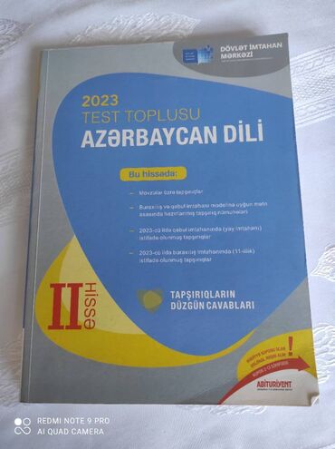 6 cı sinif azərbaycan dili testləri: Test toplusu
