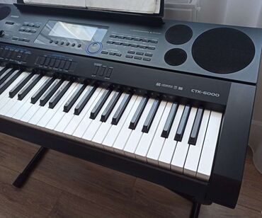 детское пианино синтезатор: Casio CTK-6000, USB, SD, AUX, аккомпанемент, 2 уровня чувствительности